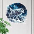 thumbnail image 1 of Adhesivo de pared Moonlit Wolf autoadhesivo de PVC, 29,5 x 29,5 cm, 1 of 4