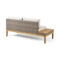 thumbnail image 4 of GDF Studio Emanuel Outdoor Acacia Wood and Wicker 5 Seater Sectional Sofa Set, Brown, 4 of 16