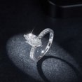 thumbnail image 5 of 2 Carat Moissanite Rings for Women D Color VVS1 S925 Sterling Silver Marquise Cut Moissanite Promise Ring Simulated Diamond Engagement Ring Lab Created Diamond Ring, 5 of 6