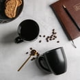 thumbnail image 4 of AmorArc 16oz Coffee Mugs Set of 6, Large Ceramic Coffee Mugs for Men, Women, Dad, Mom, Modern Coffee Mugs With Handle For Tea,Latte,Cappuccino,Cocoa. Dishwasher&Microwave Safe, Matte Black, 4 of 7