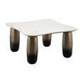thumbnail image 2 of Sagebrook Home Marble/metal Wht/gld Table, 2 of 10
