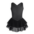 thumbnail image 5 of DPOIS Girls Swan Ballet Dance Cutout Back Gymnastic Leotard Ruffle Tiered Tutu Dress, 5 of 6