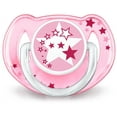 Philips Avent Glow in the Dark Orthodontic Pacifier, 618 months, Pink