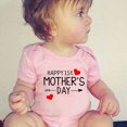 thumbnail image 1 of DPTALR Bambin Bébé Filles Garçons Manches Courtes Lettre Imprimée T-Shirt Combinaison Romper, 1 of 4