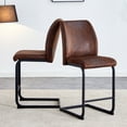 thumbnail image 3 of Stylish Brown Suede Conference Chairs (Set of 2), 3 of 12