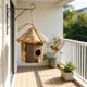 thumbnail image 4 of Hanging Solid Wood Breeding Box For Pigeons Wooden Birdcage For Finches Outdoor Tree Bird House Small Bird Nests, 4 of 6