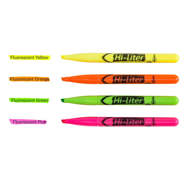 U.S. Office Supply Bible Safe Gel Highlighters, Pack of 12 - Set with 6 Bright Neon Yellow Highlight Colors Plus 6 Colors, Orange, Pink, Purple, Green