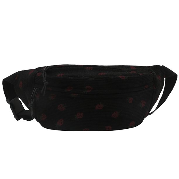 Bolso Hombro Pecho para Mujer Con Fresas Bandolera Lindo Pana
