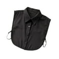 thumbnail image 2 of ziyahi Women Simple Design Solid Color False Collar Girls Formal Fake Half Shirt Decorative Detachable Lapel Accessory Black Point, 2 of 8