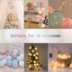 thumbnail image 4 of Guirnalda de luces de bolas de algodón, luces LED de 3M 20er, cadena de luces con pilas, decoración interior, bolas de 6 cm para bodas, día de San Valentín, fiestas, decoración navideña, 4 of 5