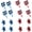 16 Throwing Stars&Axes, variant on Herwicm 8 Pcs Throwing Axe for Bristle Throwing Targe, Plastic Training Kit with 8 Throwing Axes, Backyard Game Accessories for Indoor and Outdoor Family Entertainment