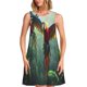 thumbnail image 1 of Balery Flying Parrots In Jungle Vestidos de verano para mujer con estampado: vestido holgado sin mangas, vestido playero informal y cómodo para días calurosos., 1 of 7