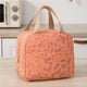 thumbnail image 3 of Lindo almuerzo para las mujeres acolchada almuerzo Bolsa Floral Mujeres Lunch Tote con bolsillo frontal Lunch Contenedor Cooler Bolsa para el Trabajo, 3 of 3