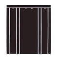 thumbnail image 4 of GZXS 69" Portable Clothes Closet Wardrobe Storage Organizer With Non-Woven Fabric Quick And Easy To Assemble Extra Strong And Durable Dark Brown, 4 of 9