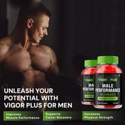 Vigor Plus Gummies for Men – VigorPlus Male Virility Solution, Vigor Plus Overall Daily Health to Support Performance, 5 Pack, 300 Gummies