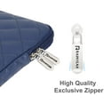 thumbnail image 6 of RAINYEAR 13 Inch Laptop Sleeve Diamond PU Leather Case Protective Shockproof Water Resistant Bag Compatible with 13.3 MacBook Air Pro Retina Touch Bar Surface for 13" Notebook Chromebook (Navy Blue), 6 of 7
