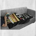 thumbnail image 6 of 90th Birthday Soft Flannel Fleece Throw Blanket, Colorful Party Set on a Dark Background Cake Candles Design, Cozy Plush for Indoor and Outdoor Use, 70" x 90", Multicolor, by Ambesonne, 6 of 6