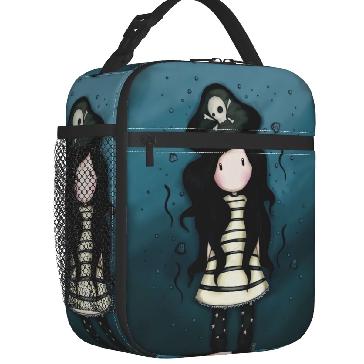 Santoro Gorjuss Insulated Lunch Bag for Women Leakproof Cartoon Girl