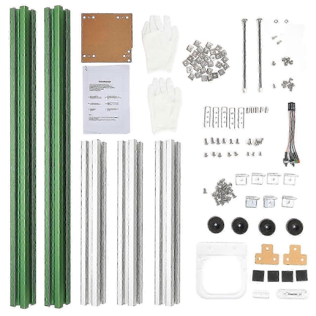 Open ITX Computer Case Bracket, Good Heat Dissipation, Split Hardware Structure, Aluminum Alloy, DIY Bare Frame for Home, Green and Silver