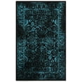 thumbnail image 2 of SAFAVIEH Adirondack Wyatt Traditional Distressed Area Rug, Black/Teal, 2'6" x 4' - Transitional Modern Design, Black & Teal, Ideal for Living Room, Bedroom, Dining Space, Entryway, Bathroom, Bedside, 2 of 12