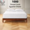 thumbnail image 2 of 1000-Thread Count 100% Egyptian Cotton Full XL Sheet Set, Long Staple Cotton, 1000-TC Pure Cotton, 15" Deep Pockets - Full XL, White, 2 of 7