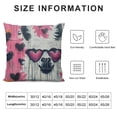 thumbnail image 5 of Creowell Throw Pillow Cover ，Llama Square Throw Pillow Cases，Simple Cute White Llama Drawing with Lettering Pink Throw Cushion Covers for Couch Sofa Chair Bedroom White, 5 of 5