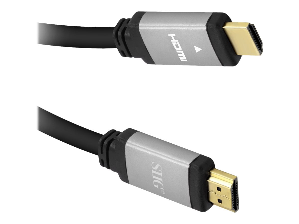 SIIG 4K High Speed HDMI Cable - 12ft - 12 ft HDMI A/V Cable for Audio/Video Device, Notebook, Blu-ray Player, Gaming Console, HDTV, Monitor, Projector - First End: 1 x 19-pin HDMI (Type A) Male Digita