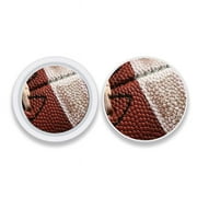 MightySkins APATAG-Football Skin Compatible with Apple AirTag Original 4 Pack of Skins - Football