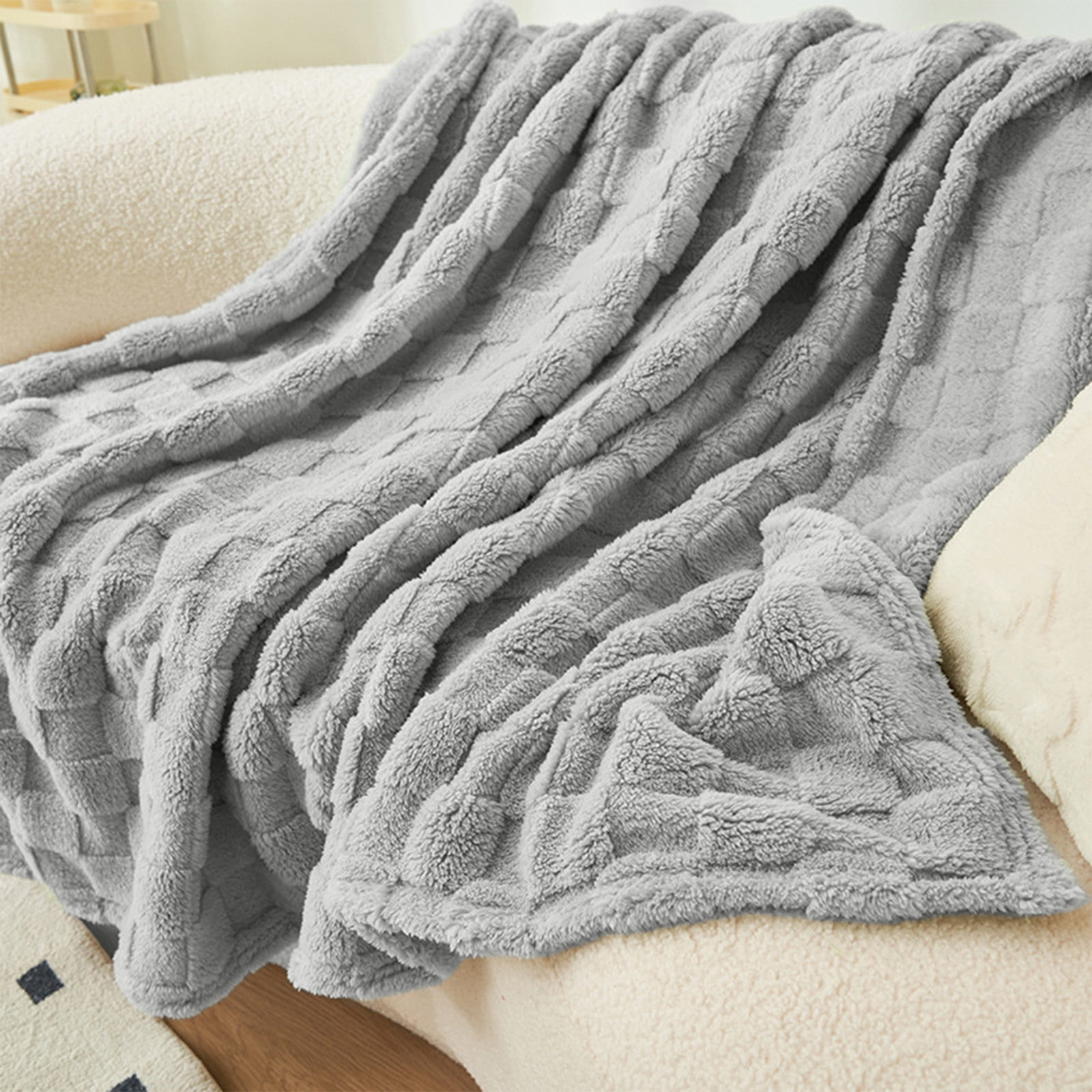 100% Cotton Thermal Blanket, Breathable Bed Blanket Twin Size, Soft Waffle Blanket, Twin Blanket, All Season Cotton Blanket, Soft Lightweight Breathable Bed Blanket Throw