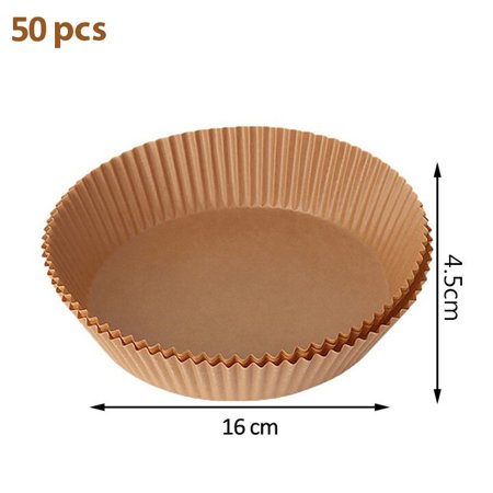 

100/50pcs 16/20cm Air Fryer Disposable Paper Liners Non Stick Matte Parchment Wood Pulp Steamer Round Paper Liners Dropshipping