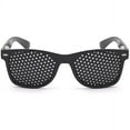 thumbnail image 3 of Vruelia Pinhole glasses black hole glasses foldable temples mesh glasses for eye training and relaxation (2 pieces), 3 of 5