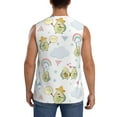 thumbnail image 4 of Disketp Green Blue Avocado Sleeveless Tshirts For Men, Muscle Shirts For Men Dry Fit Tank Top-3x-Large, 4 of 8