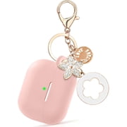 Apple Airpods 4 phone cases, new women's anti drop silicone iPod 4 earphones, wireless accessories, charging case, Airpods 4th generation girls' shiny keychain, earphone protective cover