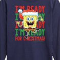 thumbnail image 3 of SpongeBob SquarePants - I'm Ready For Christmas - Toddler And Youth Long Sleeve Graphic T-Shirt, 3 of 6