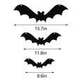 thumbnail image 2 of Gran venta Halloween Scary Hanging Black Ornament 12pcs, 2 of 4