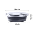 thumbnail image 3 of Taotanxi Packaging Box Circular Lunch Box Food Grade Fast Food Box Lunch Box With Lid That Can Be Refrigerated Or Microwave Heated, 3 of 6
