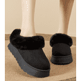 thumbnail image 2 of Women's cotton Slippers - Cozy Faux Fur Indoor/Outdoor House Shoes with Anti-Slip Sole, 2 of 12
