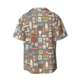 thumbnail image 4 of Goofa Kitchen Food Printed Men's Casual Short-sleeved Shirt,Lightweight Breathable Button-down,Summer Casual men's top,Versatile Fashion shirt-4X-Large, 4 of 7