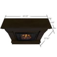 thumbnail image 4 of Pemberly Row Contemporary Solid Wood Electric Fireplace in Dark Walnut, 4 of 16