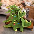thumbnail image 4 of Muñeca de peluche de dinosaurio para niños juguete creativo de felpa suave de 40cm Triceratops Stegosaurus juguete para dormir regalos de cumpleaños, 4 of 5