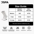 thumbnail image 4 of JSPA Women Comfortable Combed Cotton Loose Fit Top Socks for Diabetic 4 Pack, Medium, White, 4 of 5
