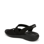 Bzees For Lifestride Women's Cheerful Strappy Sandal Black 8M
