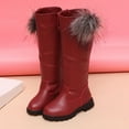 thumbnail image 3 of TOWED22 Girls Boots Children Shoes Comfortable Soft Sole Boots Fashion High Boots Girls Boots (, 10.5 Little Child), 3 of 6