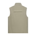 thumbnail image 2 of Bcfgryg Spring New Casual Breathable Vest Outdoor Photography Fishing Sports Men's Cardigan Stand Collar Lightweight Men's Jacket For Hiking Yellow M, 2 of 4