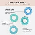 thumbnail image 5 of Kitsch Spiral Hair Ties, Coiled Hair Tie, Blue, 4 Pc, 5 of 11
