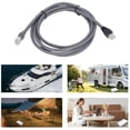 thumbnail image 1 of Cordon d'Extension Ethernet Satellite, Tête en Cristal Portable Haute Vitesse Résistant à l'Eau pour Mini Antenne Rectangulaire avec Réception Forte, Conçu pour une Utilisation Intérieure et Extérieure, 1 of 7