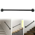 thumbnail image 5 of 3Ft Wall-Mounted Handrail Stairs Metal Railing Indoor Outdoor Wall Balustrade, 5 of 13