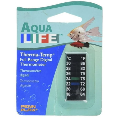UPC: 0030172071508 | Penn Plax Digital Thermometer Small Strip 2