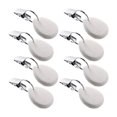 thumbnail image 2 of 8 Pcs Poids de Nappe Larme Couvre-Table Poids Pince en Métal Pendentif de Nappe Pierre Poids de Table Cintres, 2 of 5