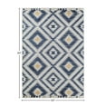 thumbnail image 3 of Soleil BR30C Kilim Honey Tribal Moroccan navy Area Rug, 5'x7', 3 of 10